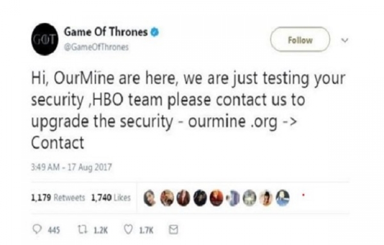 Game of Thrones tweet 600x400