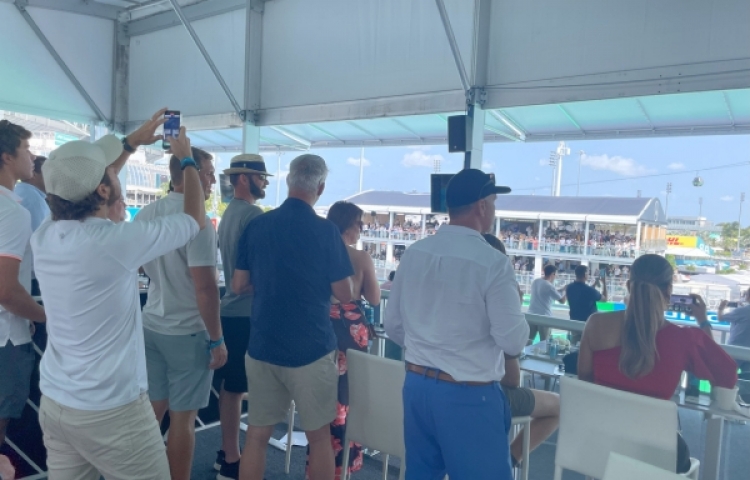 Miami F1 spectators